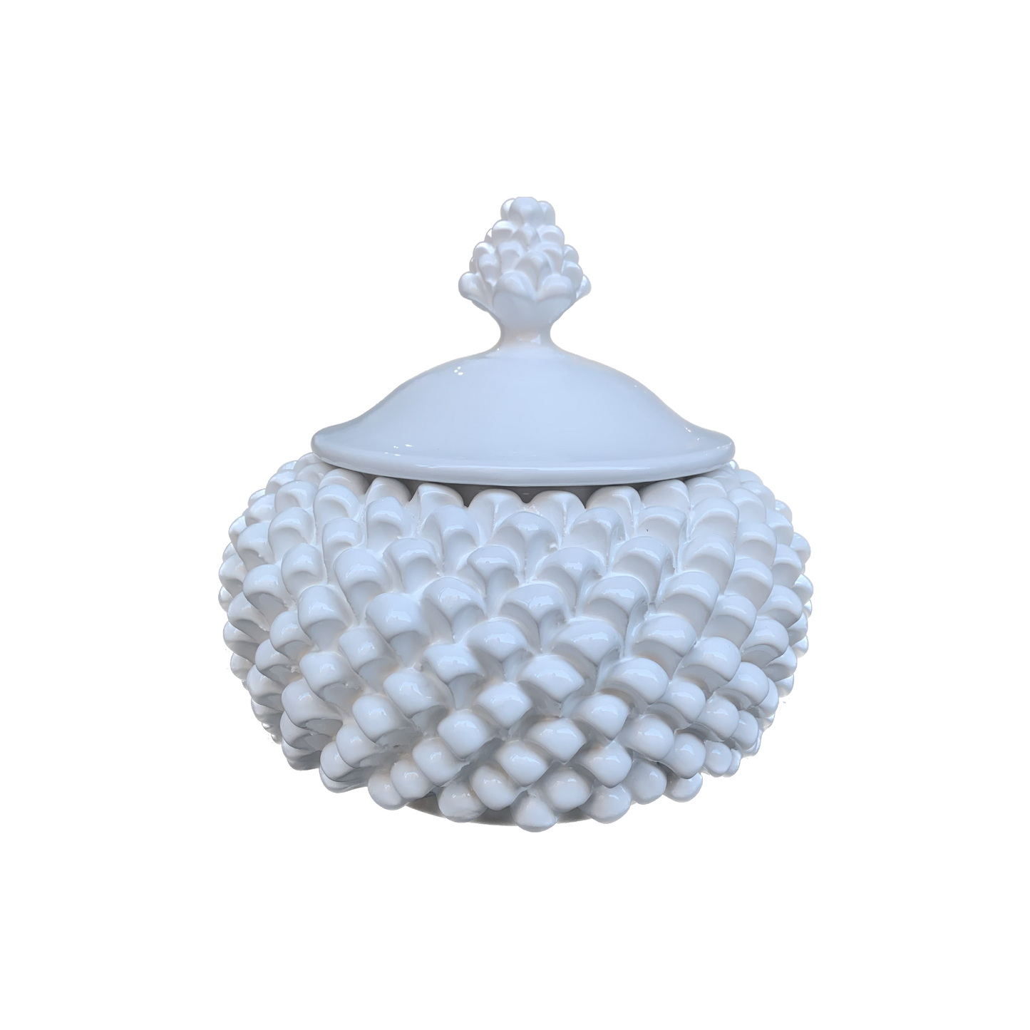 White Pine Cone Biscuit Jar