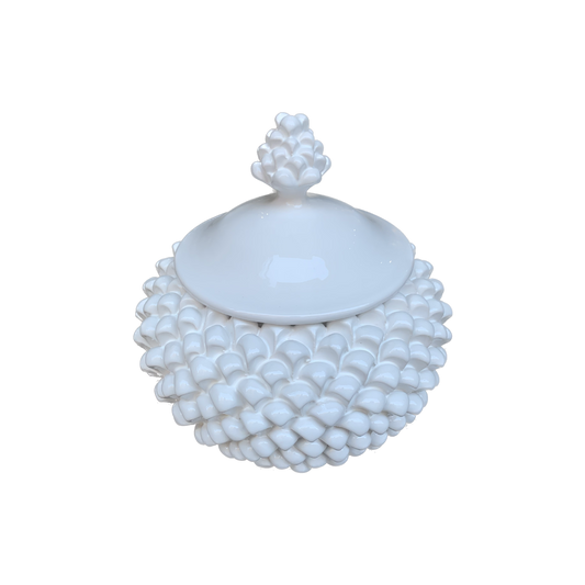 White Pine Cone Biscuit Jar