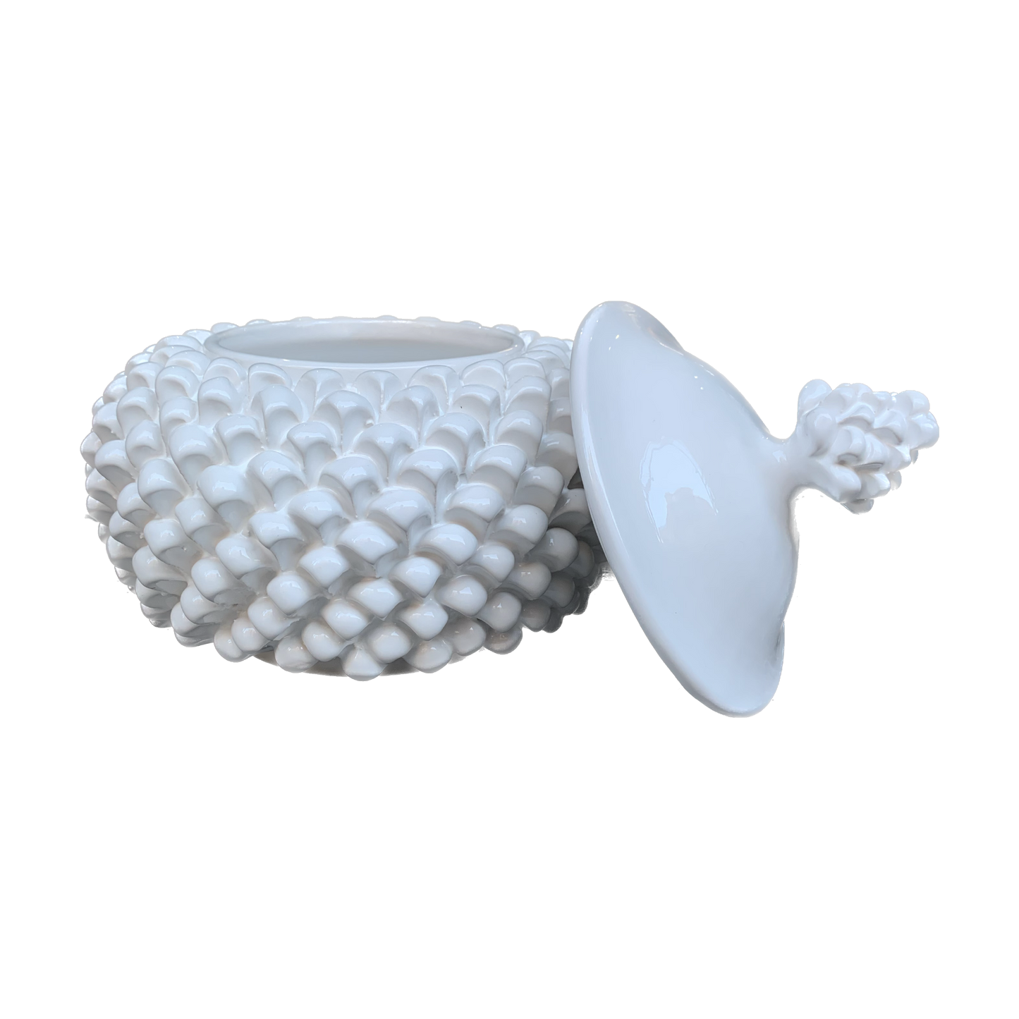 White Pine Cone Biscuit Jar