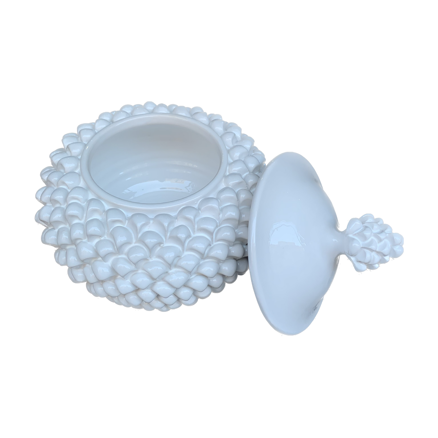 White Pine Cone Biscuit Jar