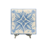 Caltagirone Brick White/Blue
