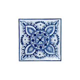Caltagirone Brick White/Blue