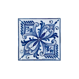 Caltagirone Brick White/Blue