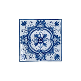 Caltagirone Brick White/Blue
