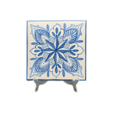 Caltagirone Brick White/Blue