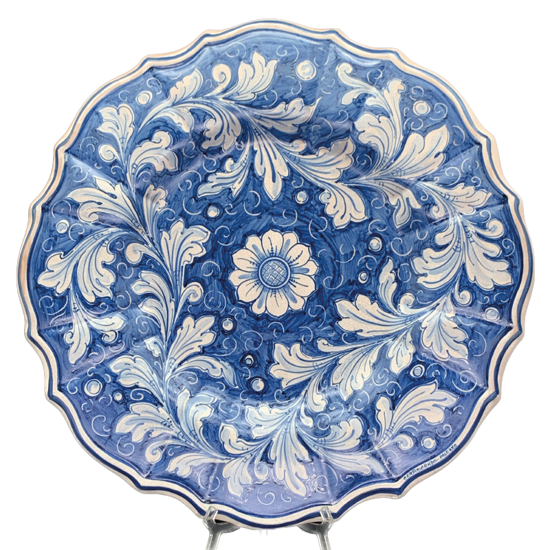 Baroque Plate Blue Foliage