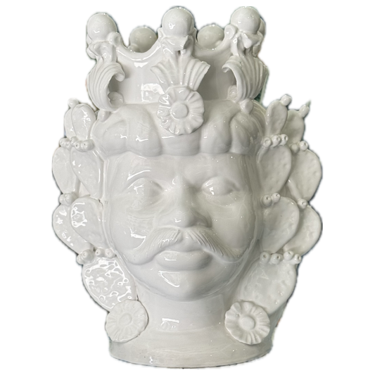 Moor's Heads Glossy White