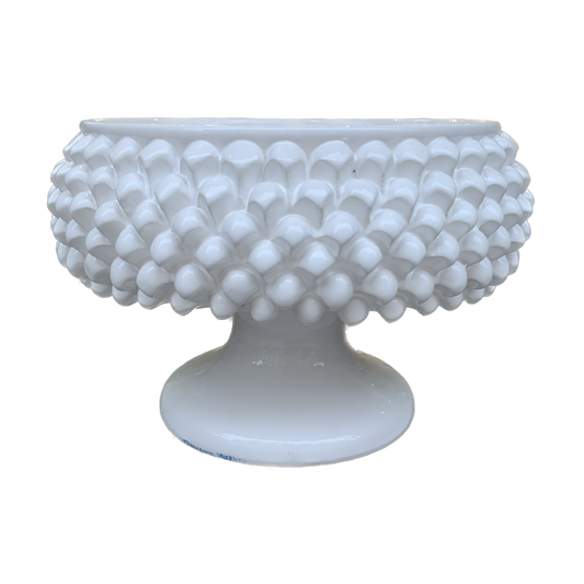 White Pine Cone Round Stand Centerpiece