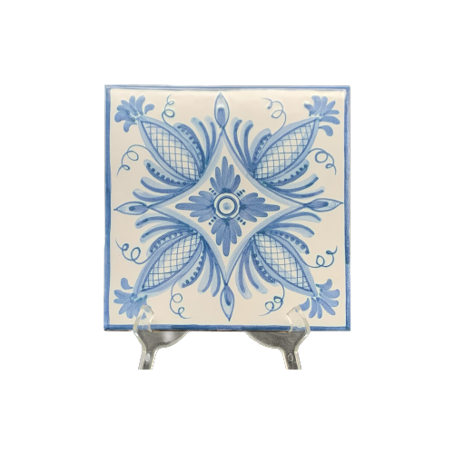 Caltagirone Brick White/Blue