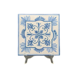 Caltagirone Brick White/Blue