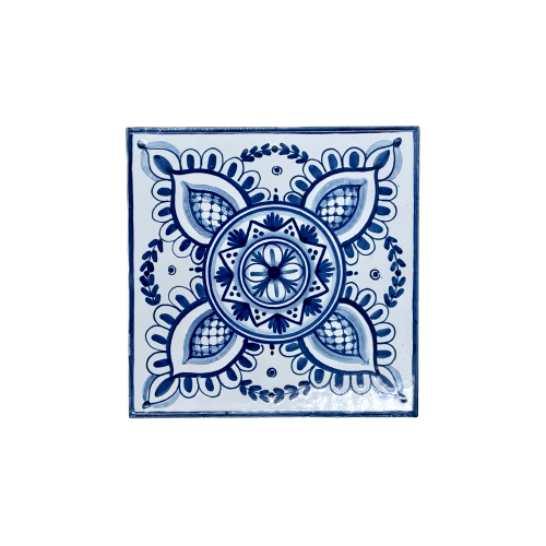 Caltagirone Brick White/Blue