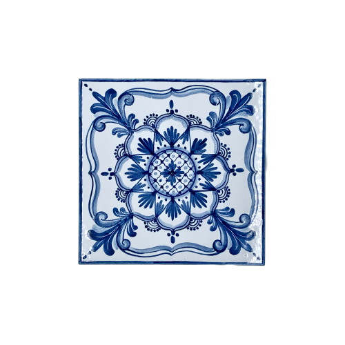 Caltagirone Brick White/Blue