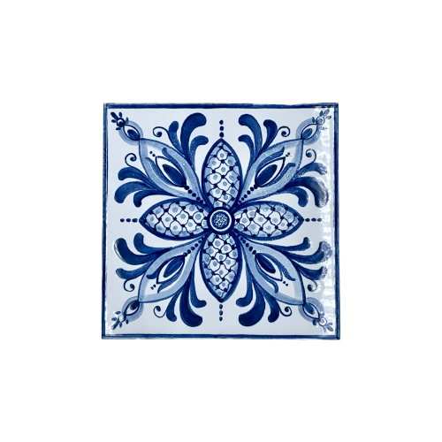 Caltagirone Brick White/Blue