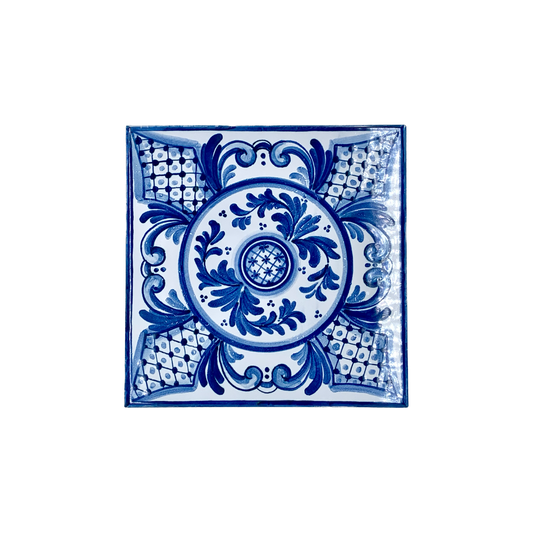 Caltagirone Brick White/Blue