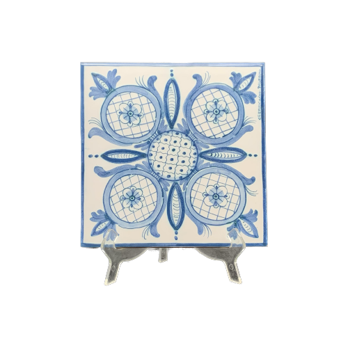 Caltagirone Brick White/Blue