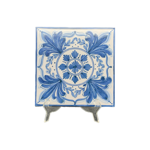 Caltagirone Brick White/Blue