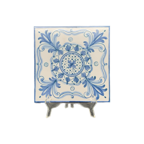 Caltagirone Brick White/Blue