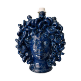 Medusa Head Lamp Antique Blue