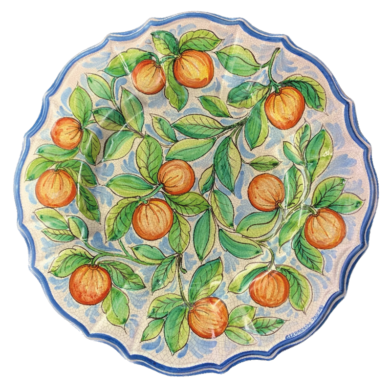 Baroque Orange Plate